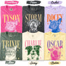 Personalized Pet Name Portrait Comfort Colors Tee – 6 Custom Styles