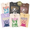 Personalized Color Pop Pet Portrait Tee – Custom Name & Photo