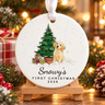 Personalized First Christmas Pet Ornament – Custom Photo & Name Gift