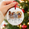 Personalized Pet Christmas Ornament From Photo: Dogs First Christmas Ornament