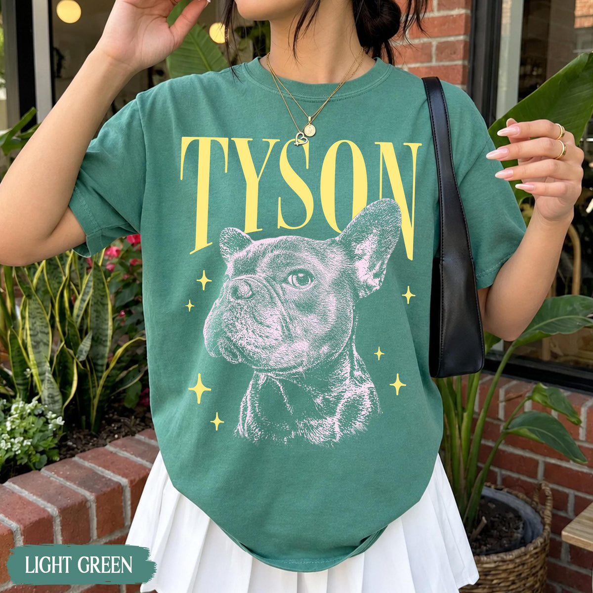 Personalized Pet Name Portrait Comfort Colors Tee – 6 Custom Styles – product image 10