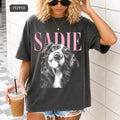 Personalized Black & White Pet Portrait Tee – Custom Name & Photo example 5