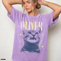 Personalized Colorful Pet Portrait Comfort Colors Tee – Custom Name & Photo example 2