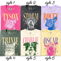 Personalized Pet Name Portrait Comfort Colors Tee – 6 Custom Styles – product image 17