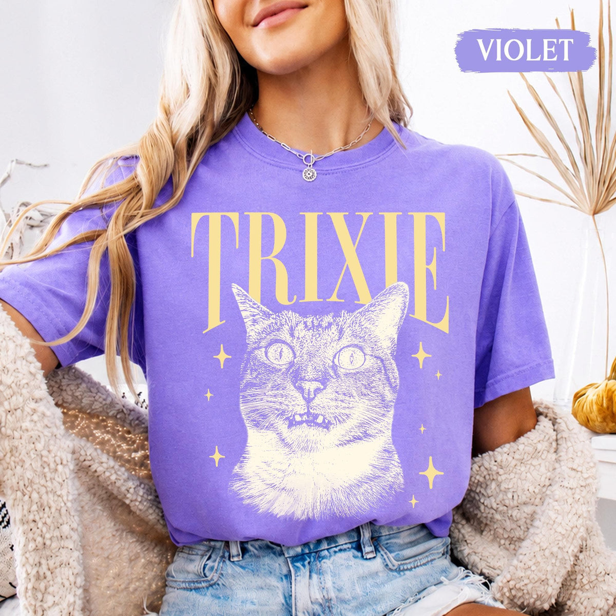 Personalized Pet Name Portrait Comfort Colors Tee – 6 Custom Styles – product image 3