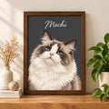 Custom Cat Portrait – Painting Style – custom pet portrait made from your photo (4 of 14)