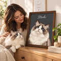 Custom Cat Portrait – Painting Style – custom pet portrait made from your photo (8 of 14)