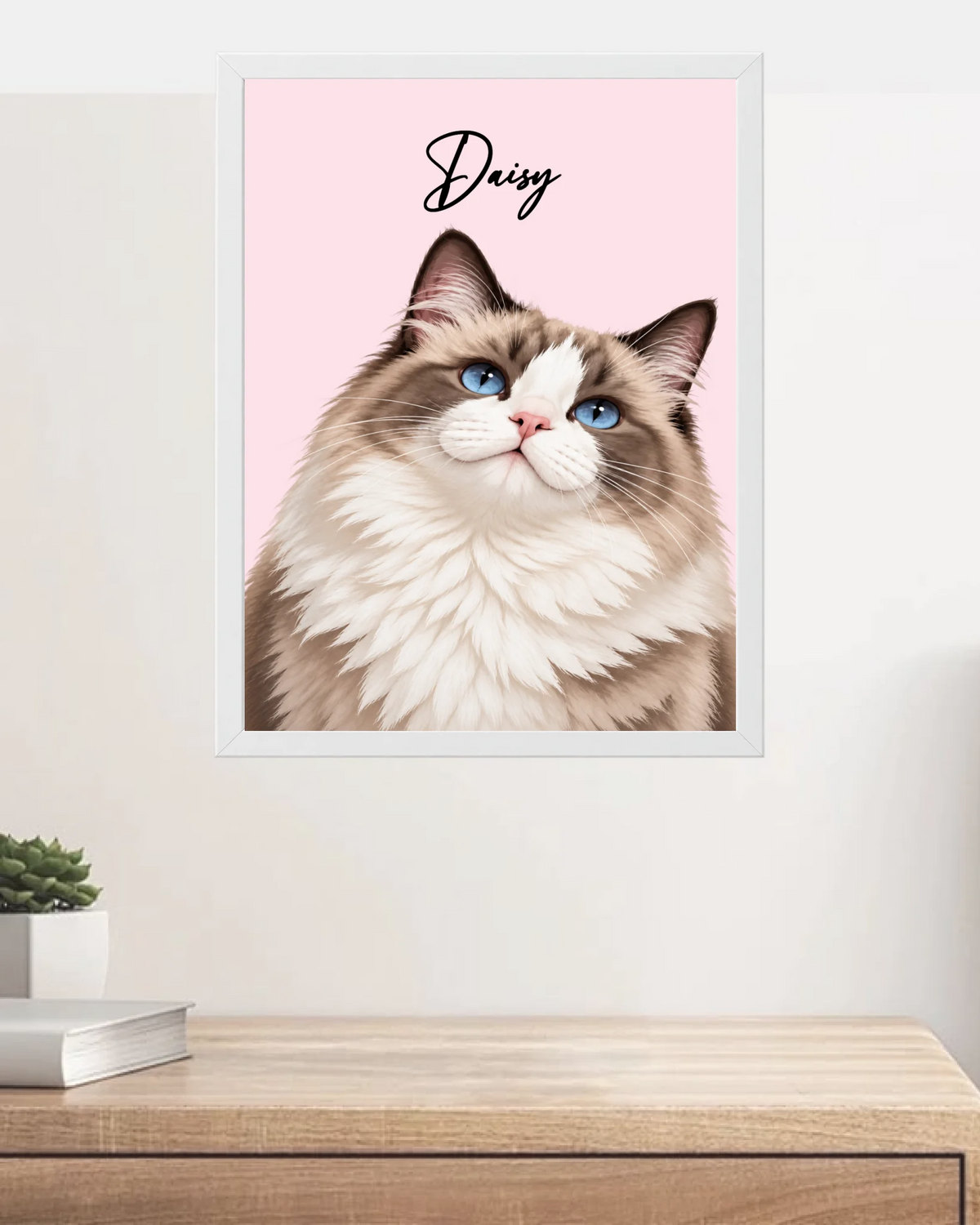 Custom Cat Portrait – Painting Style – custom pet portrait made from your photo (10 of 14)