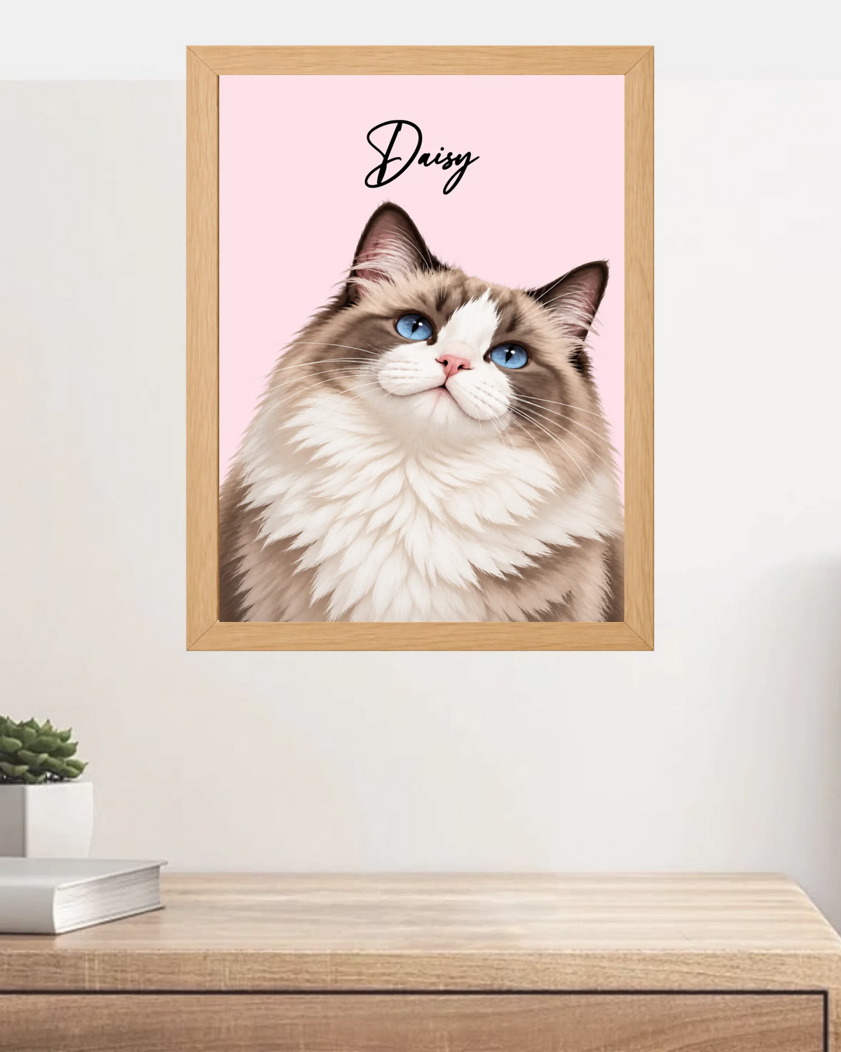 Custom Cat Portrait – Painting Style – custom pet portrait made from your photo (11 of 14)