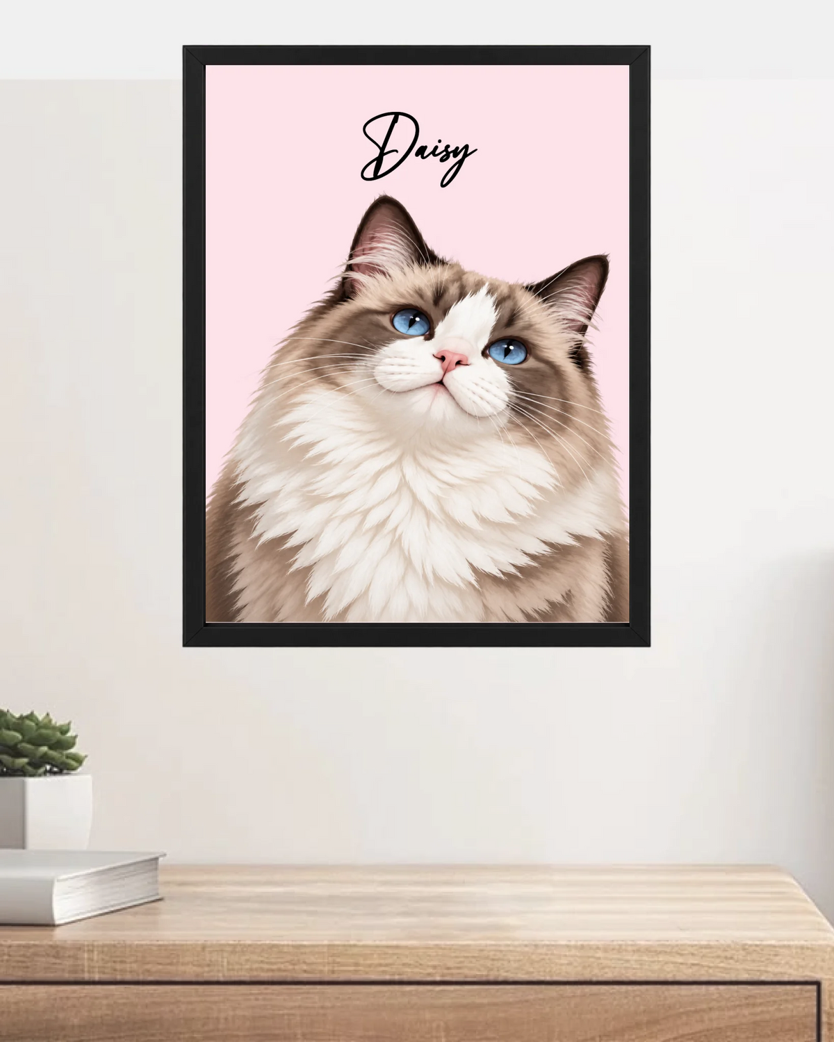 Custom Cat Portrait – Painting Style – custom pet portrait made from your photo (12 of 14)