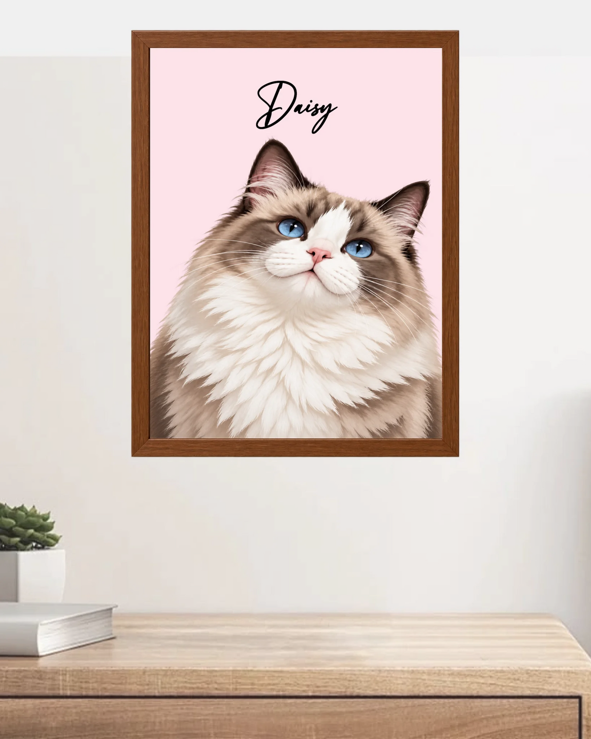 Custom Cat Portrait – Painting Style – custom pet portrait made from your photo (13 of 14)