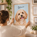 Custom Dog Portrait – Painting Style – custom pet portrait made from your photo (9 of 22)