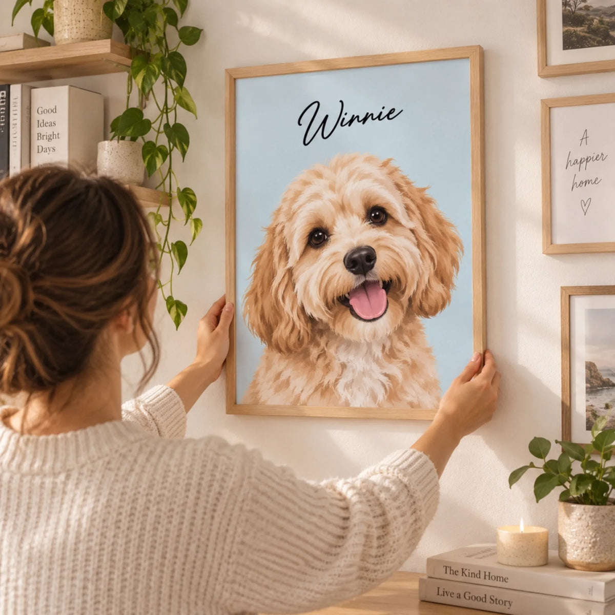 Custom Dog Portrait – Painting Style – custom pet portrait made from your photo (9 of 22)