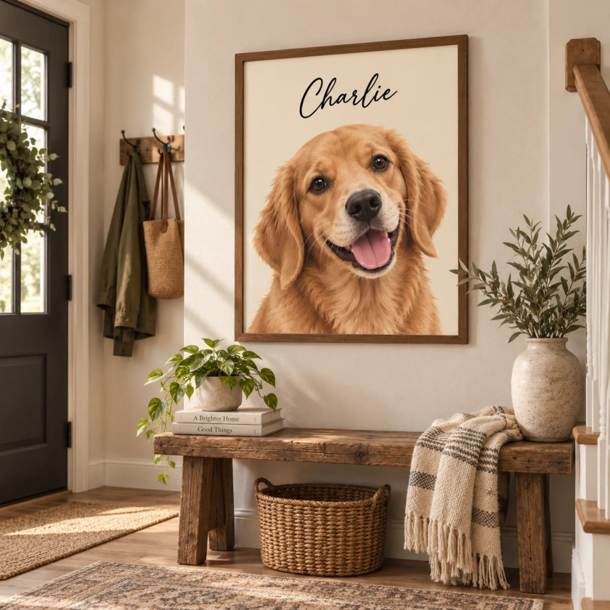 Custom Dog Portrait – Painting Style – custom pet portrait made from your photo (13 of 22)