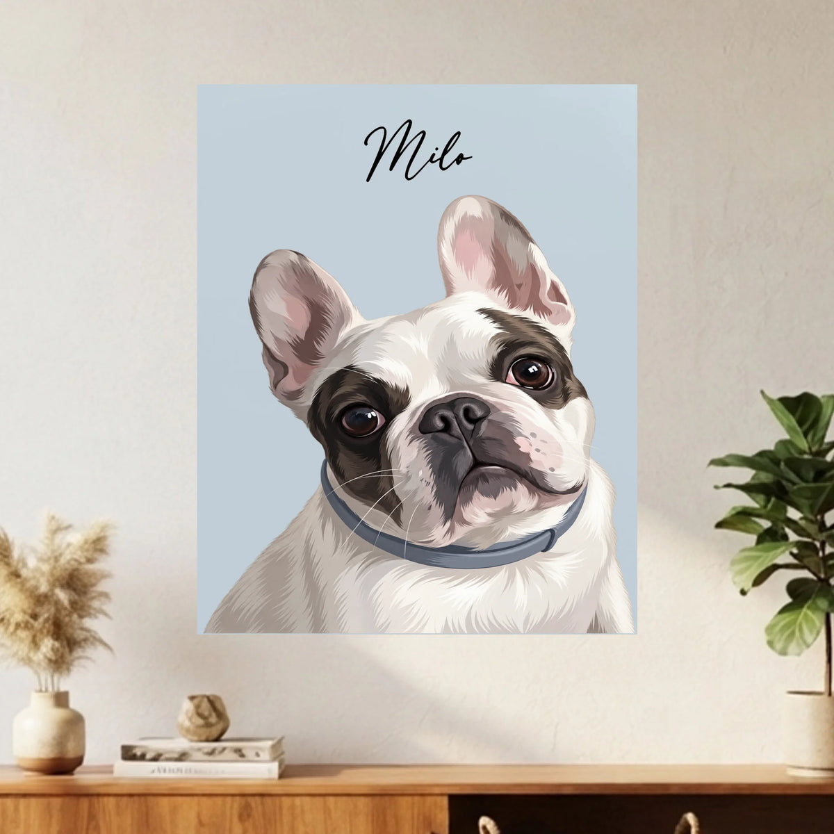 Custom Dog Portrait – Painting Style – custom pet portrait made from your photo (7 of 22)