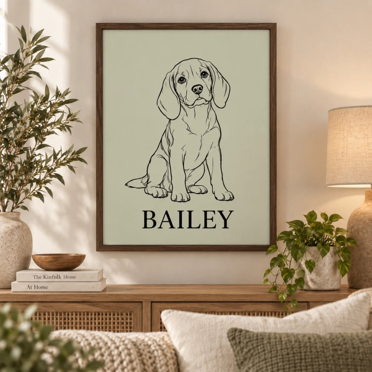Custom Dog Portrait – Line Art Style – custom pet portrait made from your photo (10 of 12)