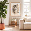 Custom Cat Portrait – Watercolor Style – custom pet portrait made from your photo (11 of 14)