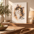 Custom Cat Portrait – Watercolor Style – custom pet portrait made from your photo (1 of 14)