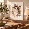 Custom Cat Portrait – Watercolor Style