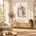 Custom Cat Portrait – Watercolor Style – custom pet portrait made from your photo (5 of 14)