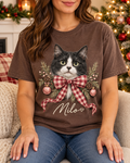 Personalized Christmas Pet Photo Comfort Colors Tee – 3 Designs – product image 6