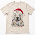 Personalized Christmas Sketch Pet Portrait Tee – Custom Name & Photo example 7