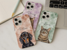 Personalized Watercolor Pet Phone Case – Custom Photo & Name Gift
