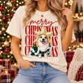 Personalized Christmas Costume Pet Portrait Tee – Custom Photo example 3