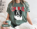 Personalized Gingham Varsity Pet Portrait Tee – Custom Name & Photo example 3