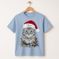 Personalized Christmas Sketch Pet Portrait Tee – Custom Name & Photo example 5