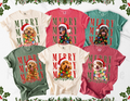Personalized Merry Christmas Pet Portrait Tee – Custom Photo example 6