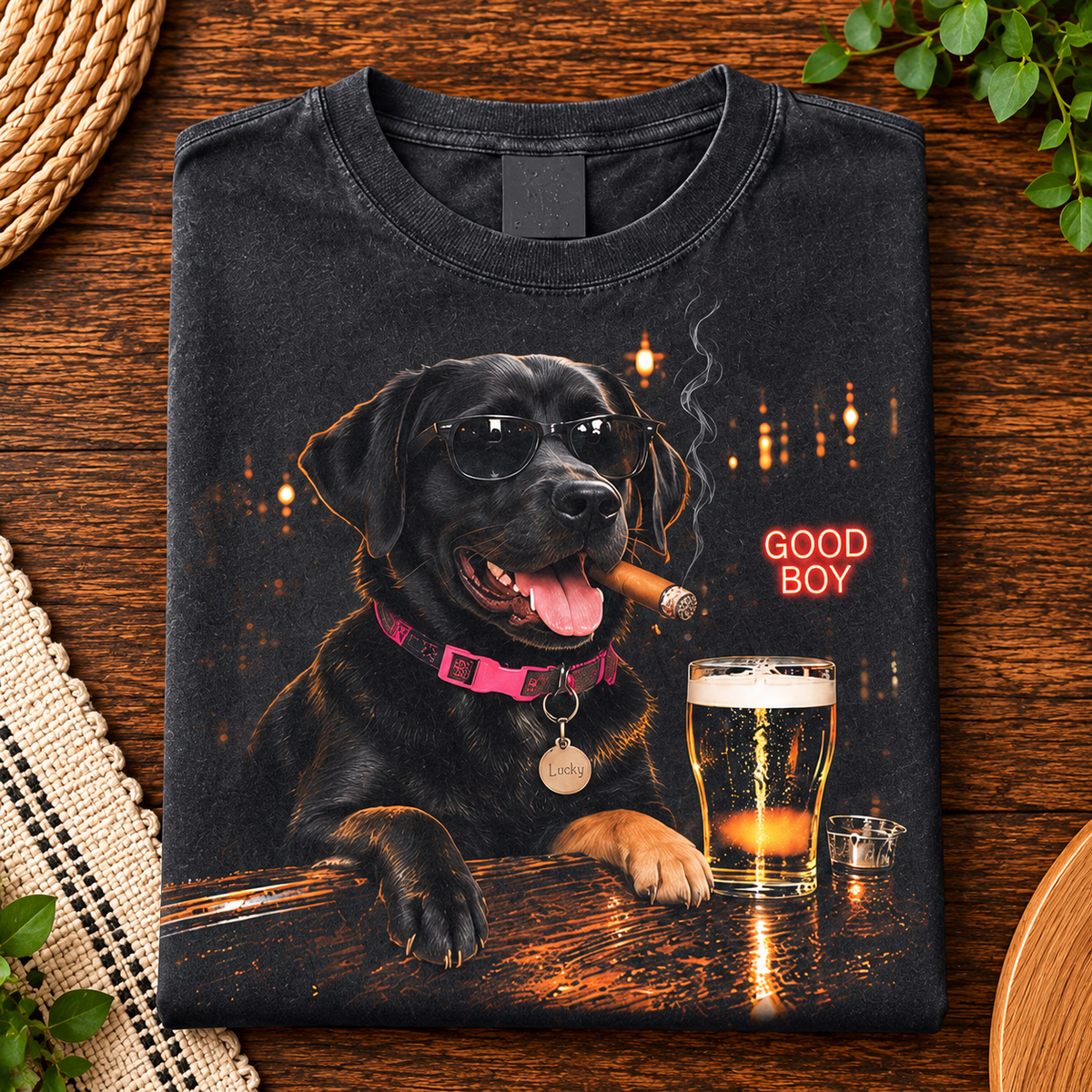 Good Boy Bar Pet Portrait Tee – image 4
