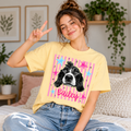 Personalized Retro Checkerboard Pet Portrait Tee – Custom Name & Photo example 5