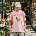Personalized Retro Pattern Pet Portrait Tee – 4 Designs, Custom Name & Photo example 3