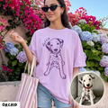Personalized Outline Pet Portrait Tee – Custom Name & Photo example 3
