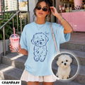 Personalized Outline Pet Portrait Tee – Custom Name & Photo example 2