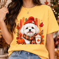 Pumpkin Spice Fall Pet Portrait Tee – image 6