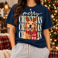 Personalized Christmas Costume Pet Portrait Tee – Custom Photo example 4