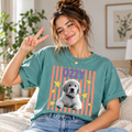 Personalized Pastel Star Pet Portrait Tee – Custom Name & Photo example 2
