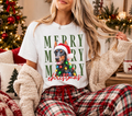 Personalized Merry Christmas Pet Portrait Tee – Custom Photo example 5
