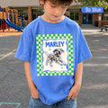 Checker Frame Pet Portrait Tee – image 3