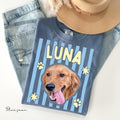 Pastel Stripe Pet Portrait Tee – image 3