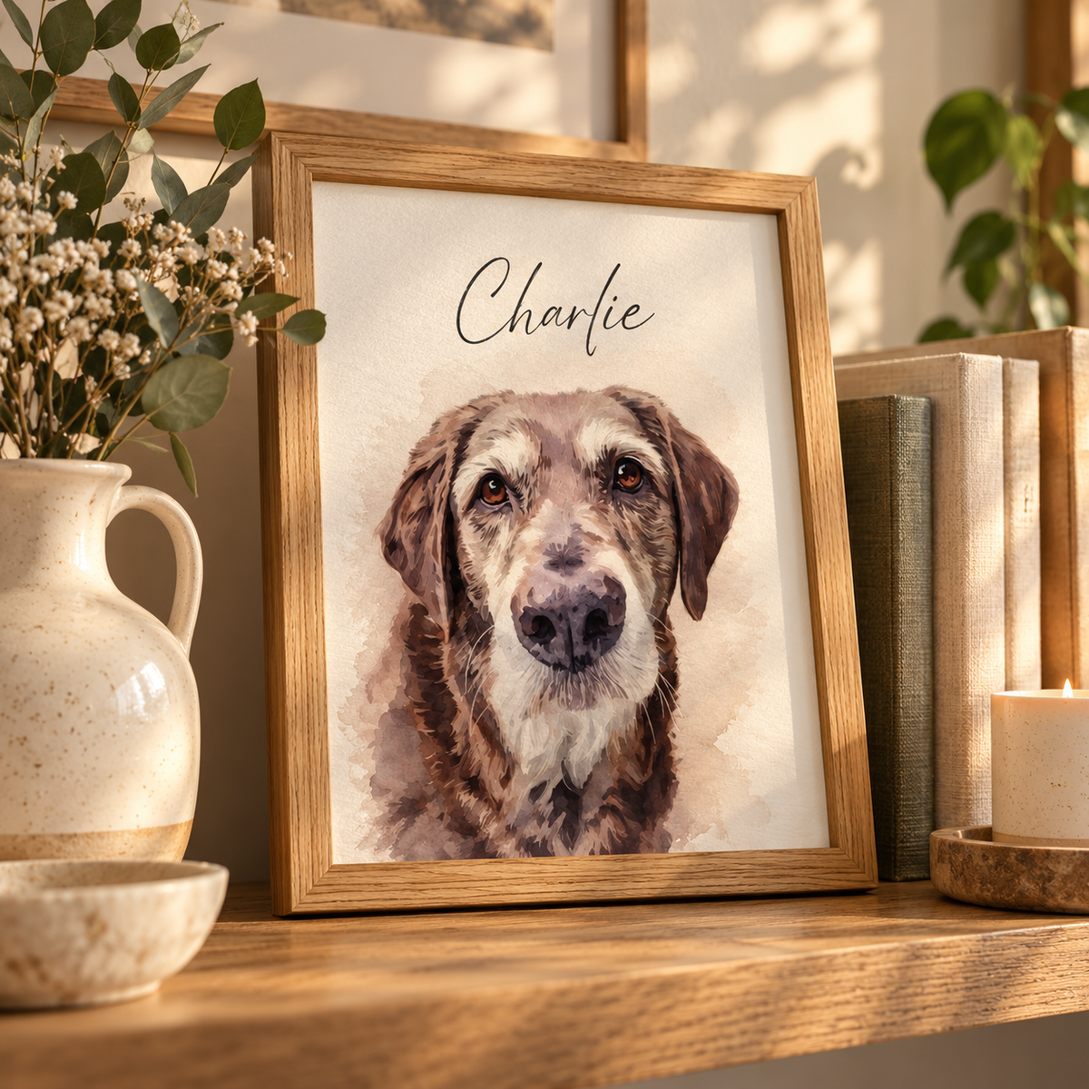 Personalized Pet Portrait – Custom Watercolor Dog & Cat Poster – image 6