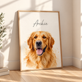 Personalized Pet Portrait – Custom Watercolor Dog & Cat Poster – image 10