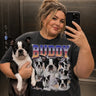 Custom Dog Face T-Shirt – 90s Rap Style with Your Pet's Photo & Name