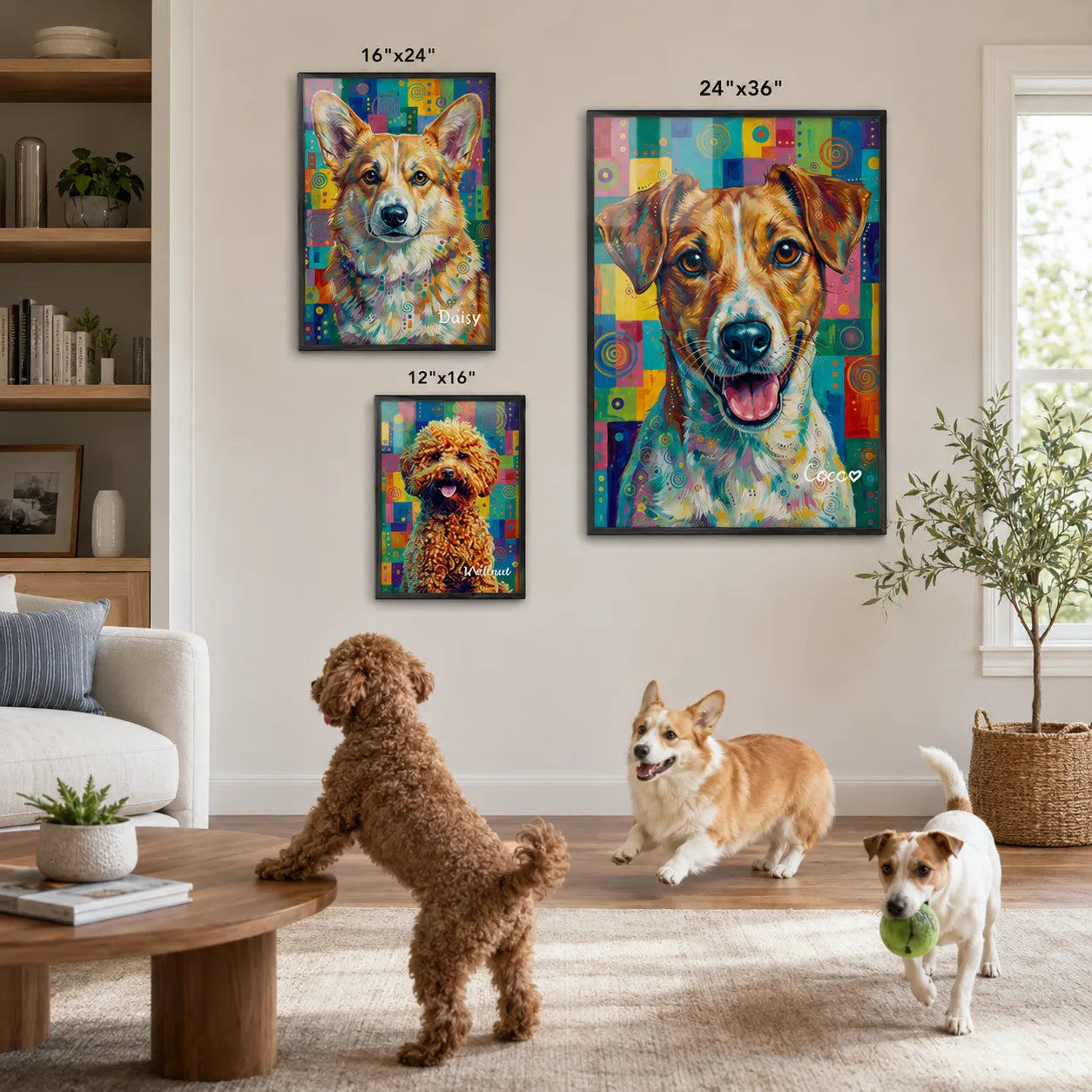 Personalized Dog Portrait "Pop art"