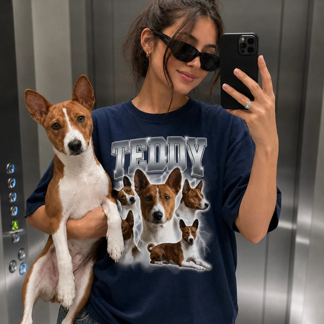 Custom Dog Face T-shirt | Bootleg Rap Shirt