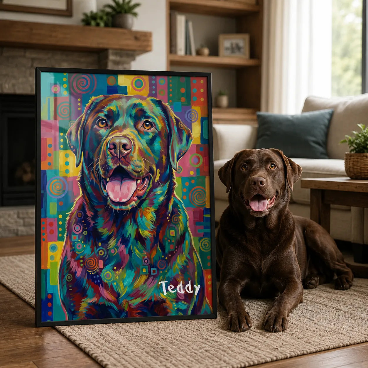 Personalized Dog Portrait "Pop art"