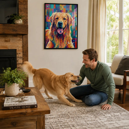 Personalized Dog Portrait "Pop art"