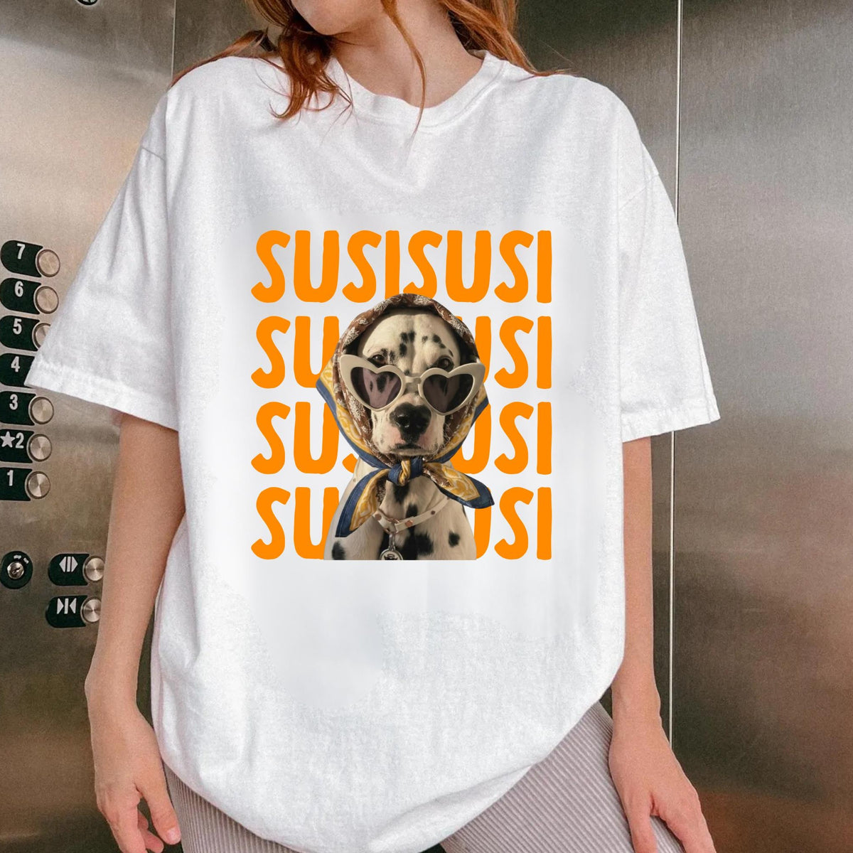 Stacked Name Pet Portrait Tee – image 6